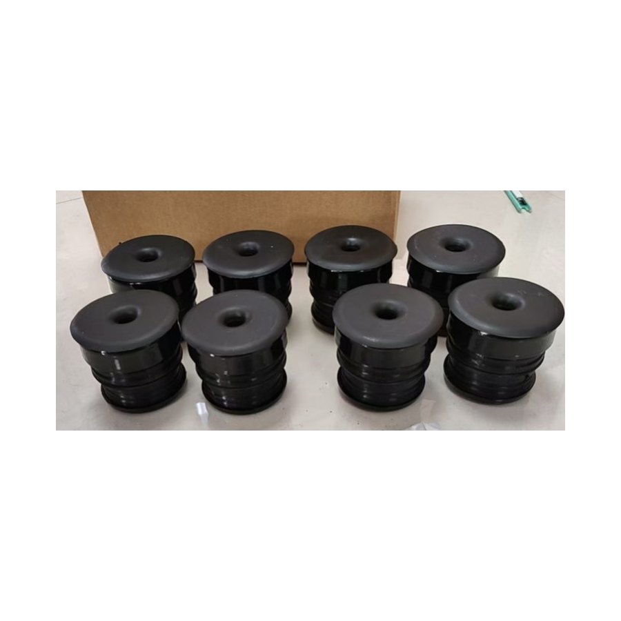 Silicone Body Mount Bushing Kit with Bolts — Black, F-250 / F-350 2008–2016